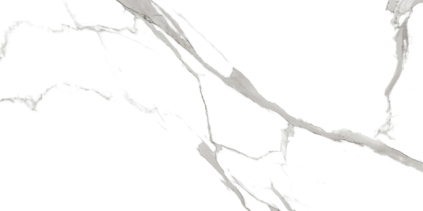 Glossy Glazed Porcelain Tiles Statuario Bianco