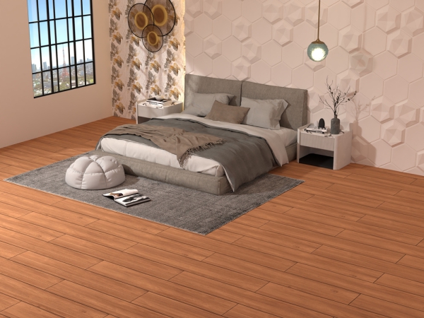 Punch Wooden Plank Tiles Ermanno Brown