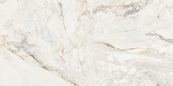 Glossy Glazed Porcelain Tiles Silky Statuario