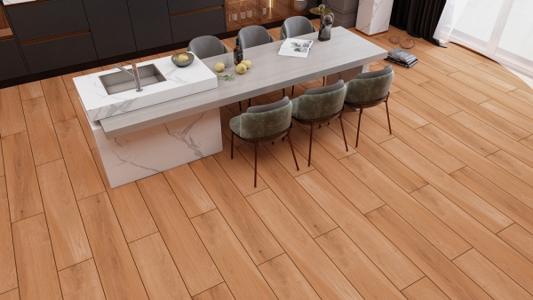 Plain Wooden Plank Tiles Mapple Honey