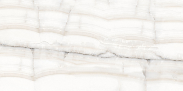 Glossy Slim Tile Bianco Onyx