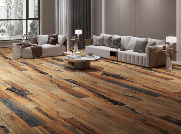 Plain Wooden Plank Tiles Burnt Wood