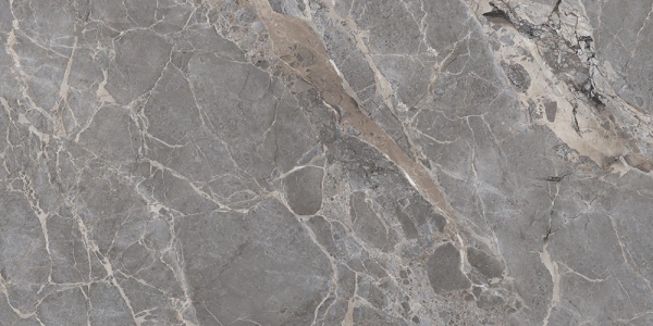 Polished Porcelain Slab Tile Velentino Grey