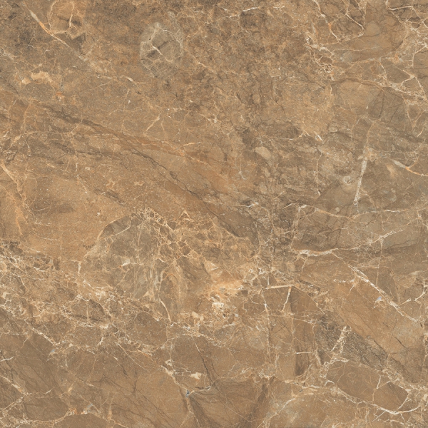 Glossy Glazed Porcelain Tiles Azzaro Brown