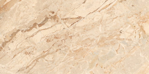 Glossy Glazed Porcelain Tiles Breccia Brown