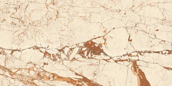 Glossy Glazed Porcelain Tiles Caramel Natural