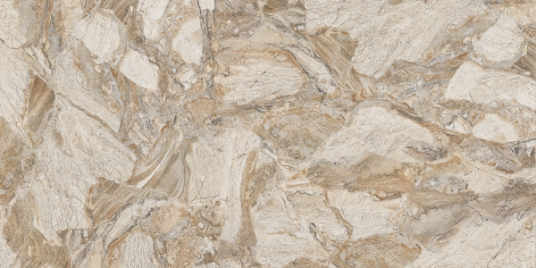 Glossy Glazed Porcelain Tiles Fusion Brown