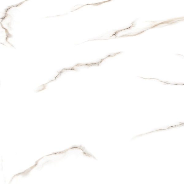 Glossy Glazed Porcelain Tiles Meroll White