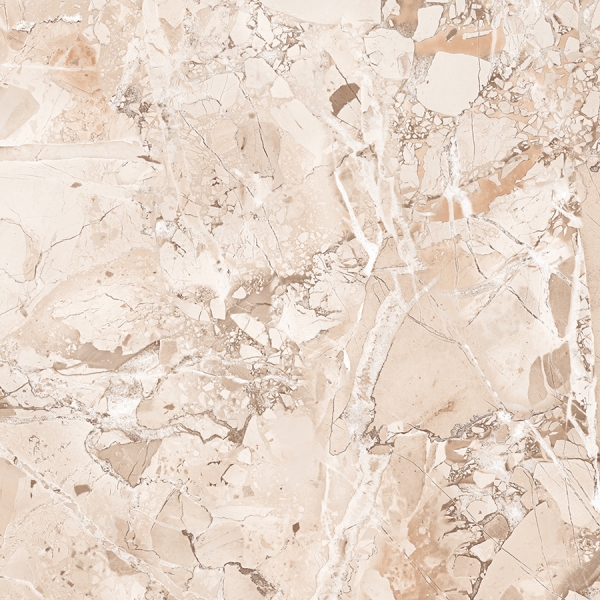 Glossy Glazed Porcelain Tiles Sparkle Beige
