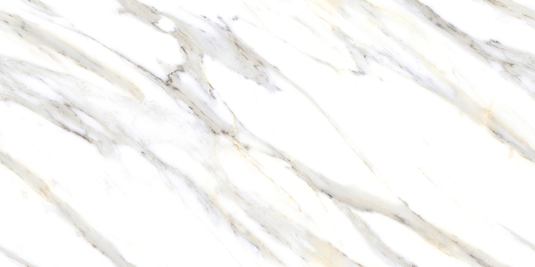 Magic Marble Glazed Porcelain Tiles Ariston White